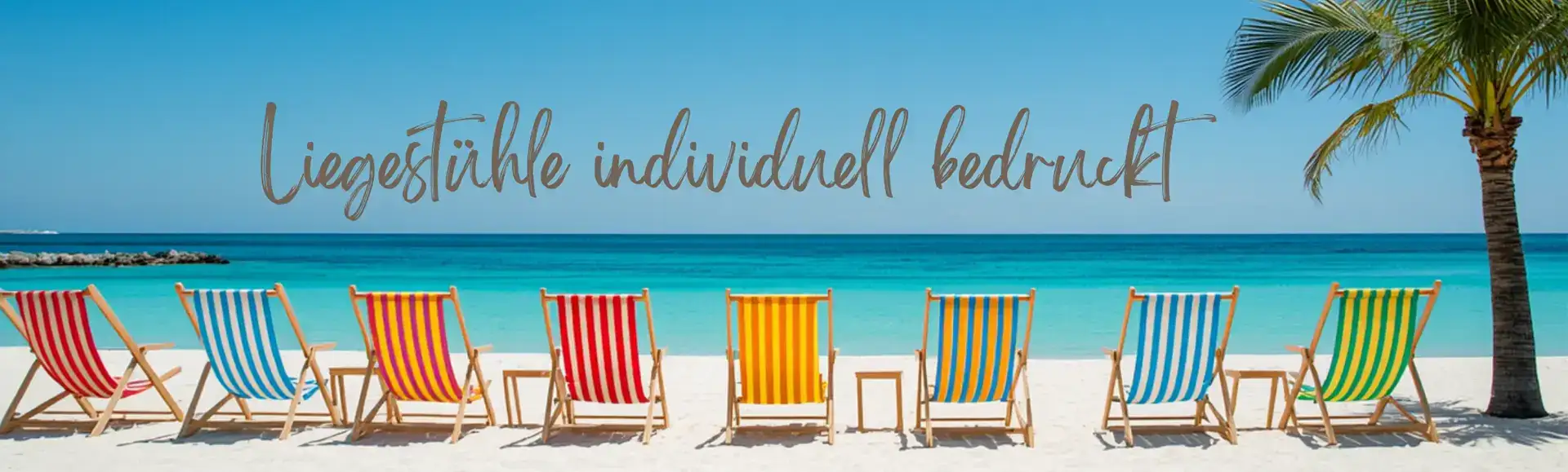 Liegestühle individuell Bedruckt